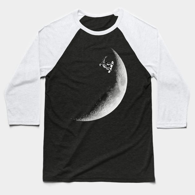 Moon boarder Baseball T-Shirt by barmalisiRTB